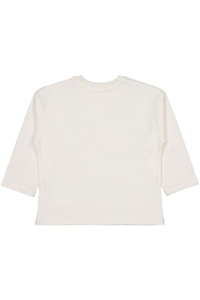 Civil Girls Good Printed 6-9 Years Old Sweatshirt - Ecru 8-9 Years Old