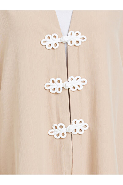 Styli Solid Knot Detail Abaya