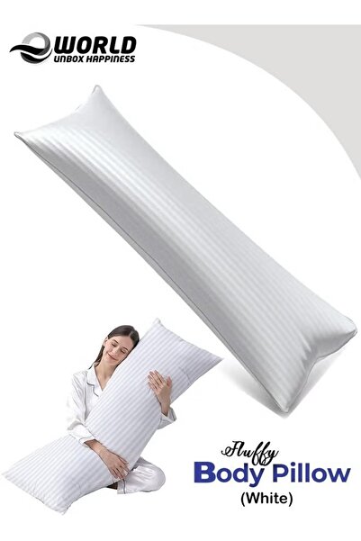 Eworld وسادة فاخرة لكامل الجسم مقاس 20×54 بوصة مع غطاء قطني ناعم، مثالية لمن ...