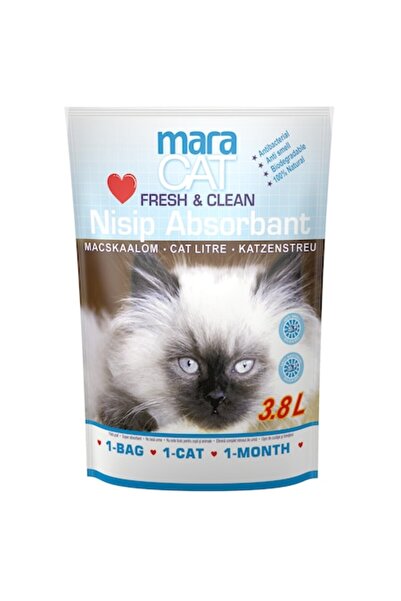 Maravet Pachet 8 x Maracat Hygienic Cat Litter, Silicate, 3.8 l