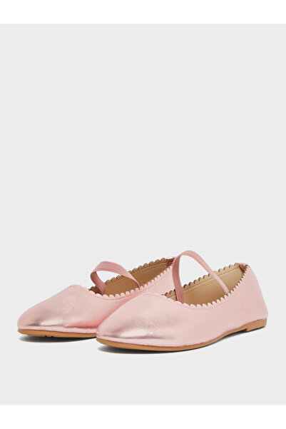 Styli Teens Patent Round Toe Ballerina Shoes