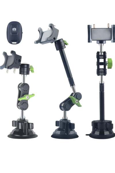 Generic Car Phone Mount for Video Recording – Universal Magic Arm Suction Holder