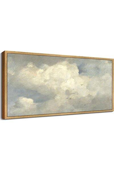 Emoda home Trove لوحة قماشية كلاسيكية مطبوعة بمؤطرة لسماء وسحب طبيعية - 60×12...