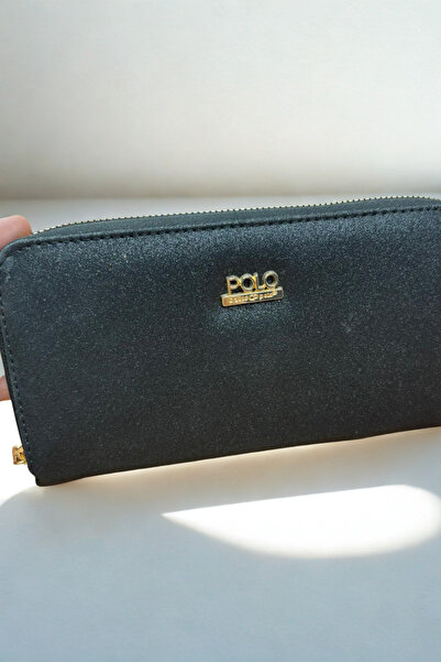 Tesettür Diyarı Sparkly Glitter Mega Size Wallet - Black