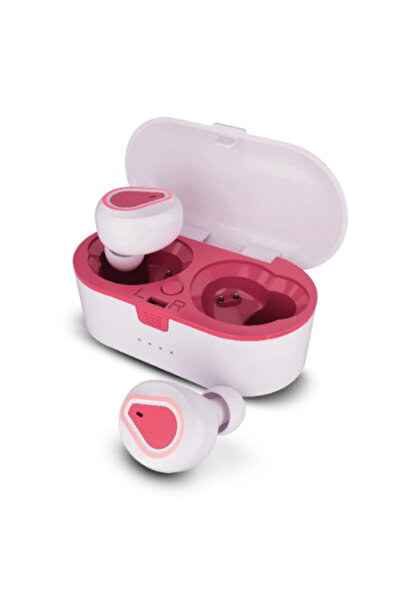 Amir Bluetooth Headphones Wireless bluetooth 5.0 waterproof case, compatible with android and IOS, Pink