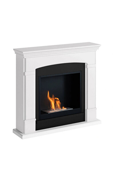 tagu Helmi Pure White FreeFlame bioethanol fireplace
