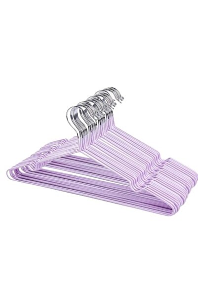 RABY Set de 20 de umerașe din PVC, violet/argintiu, 30 cm