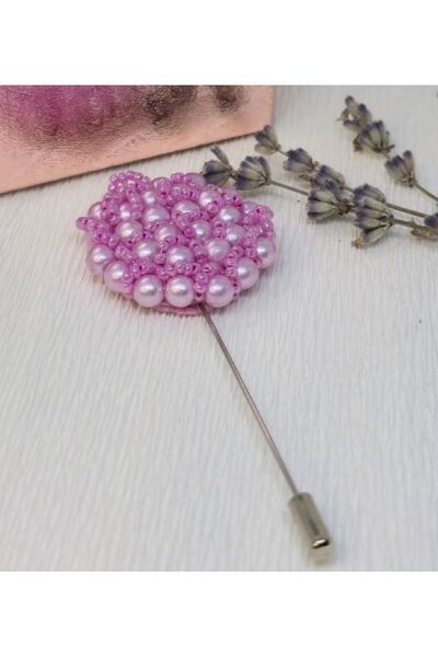 Handmade Broșă – Rose Pearl Pin