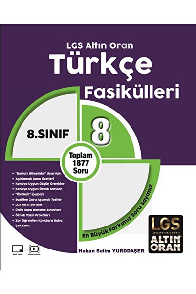 Palme Yayınevi ALTIN ORAN 8.SINIF TÜRKÇE FASİKÜLLERİ (8 FASİKÜL)