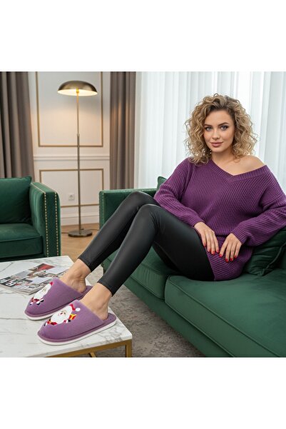 OEM Fluffy, warm and relaxing slippers for women, with Christmas motifs, L765