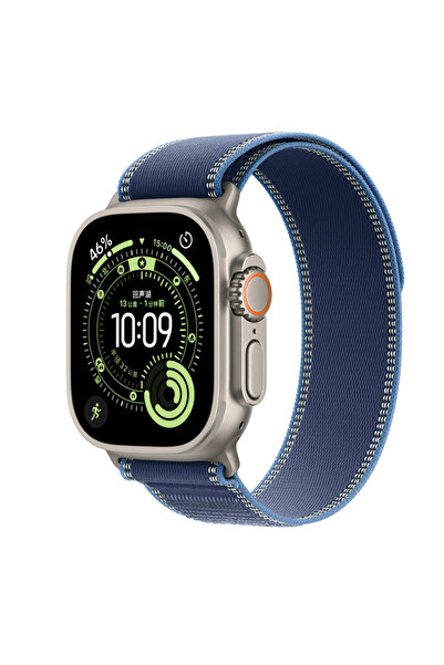 Alan Tech Watch Ultra 49mm Alt Krd-77 Mesh Band - Light Blue