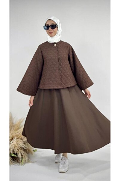 Tebrikler tekstil New Season Women's Hijab Top and Bottom Set Model G3555