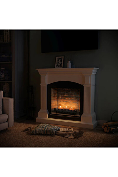 tagu Magna Pure White ZenFlame Candle Fireplace