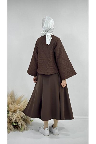 Tebrikler tekstil New Season Women's Hijab Top and Bottom Set Model G3555