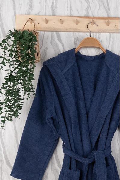 Baveno Unisex Premium Collection Cotton Hooded Bathrobe