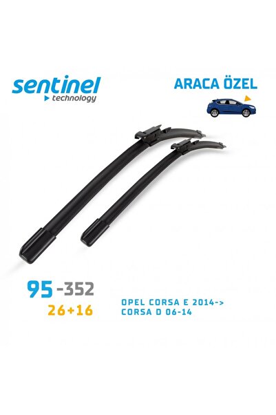 Sentinel Silecek Takımı Muz CORSA D Kasa 2006-2014 26"+16" 2 Ön