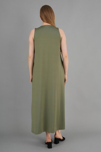 ALEXANDERGARDI V-Neck Pocket Detailed Maxi Dress