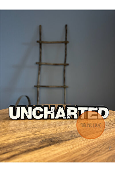 TURUNCUHANE Uncharted Nathan Drake Logo Masaüstü Dekor Figür Hediyelik Playst...