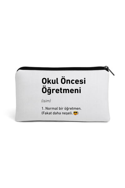 daystore Öğretmenler Serisi Clutch - Kalemlik - Makyaj Çantası (Çok amaçlı el çantası)