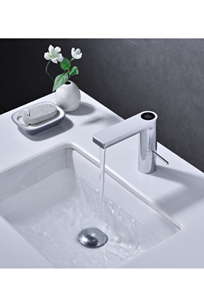 ESN Baterie lavoar Premium Modern Edition 5019 cu afișaj temperatură, crom