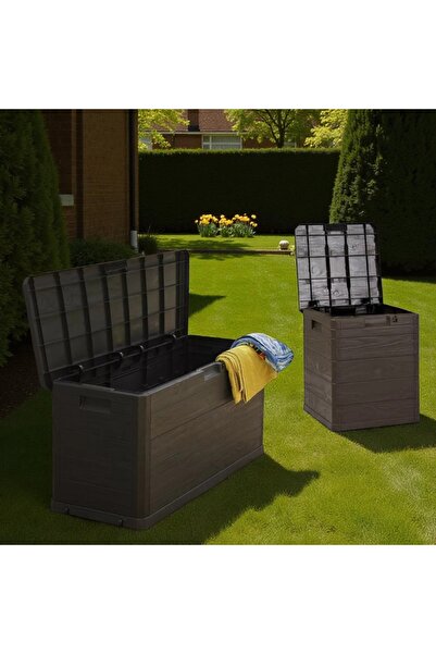TOOMAX Multi Box Sandık 280 lt Kahverengi + 90 lt Sandık Kahverengi İkili San...