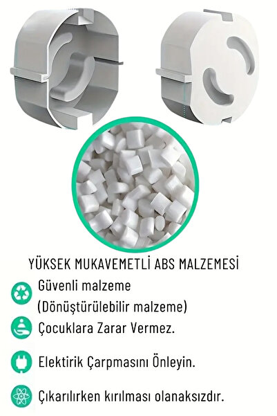 QesQin 4 Adet Priz Kapağı | Bebek Çocuk Güvenlik Koruma Kilitli Priz Kapatıcı...