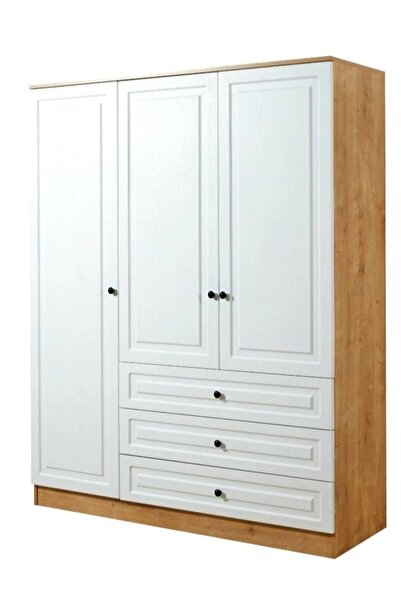 Bamena Wood Crower Ahşap Gardrop