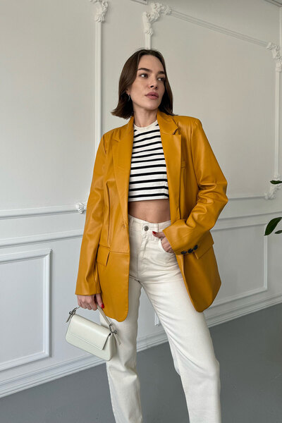 MAGARDE Hardal Blazer Leather Jacket