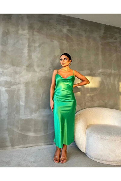 Maestro Γυναικείο φόρεμα με λεπτές τιράντες, μήκους midi, κανονική εφαρμογή, ...