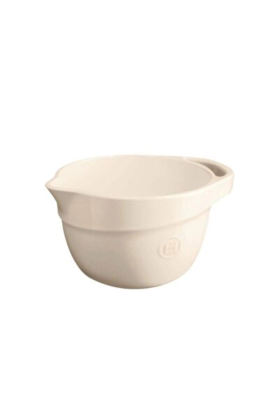 Emile Henry Mixing Bowl Round 3.5 Lt Ecru/Clay