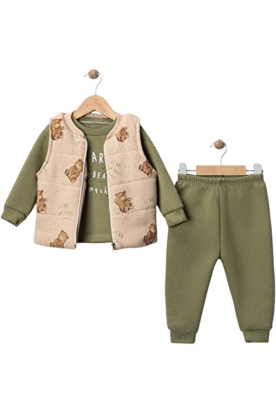 Buqete Aycik Printed Vest Set Three Thread Men's Suit