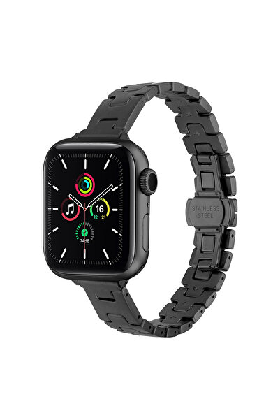 zore Watch 10 42mm Senk Krd-150 Metal Band Strap - Black