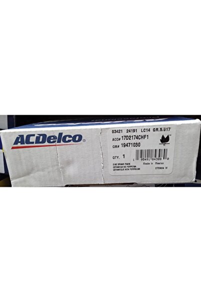 GM GENUINE PARTS مجموعة وسادات الفرامل الخلفية الأصلية لسيارات GM — 17D2174CH...