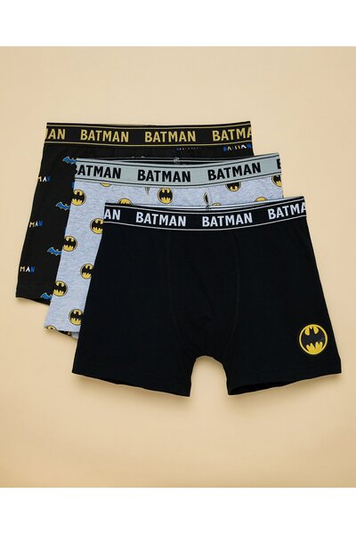 R&B Multi Boy's 3 Pack Batman Printed Boxers