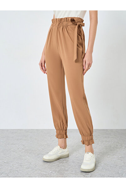Take Two By Styli Paperbag Waist Tie Detail Pants