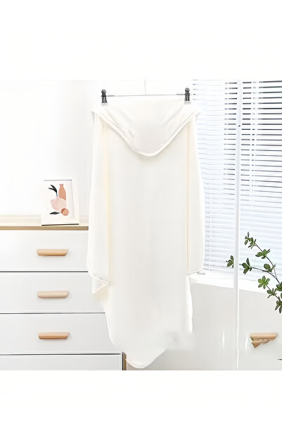 Generic Hooded Baby Towel Toddler Bathrobe, Soft Baby Towel, Newborn Blanket, Coral Fleece Shawl Bath Towel