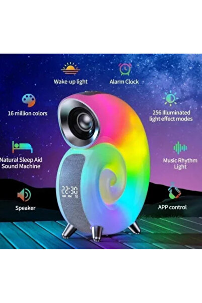 BASHAR Portable speaker with MELC-shaped lights bluetooth watch KP 556