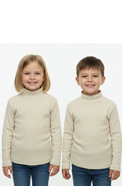 CRASSİ Girls/Boys Blouse Turtleneck Corded Fabric