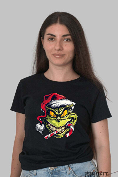 GILDAN Tricou De Craciun Grinch Cu Acadea Dama