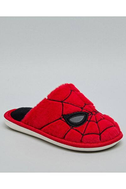 R&B Red Boy's Spiderman Bedroom Slippers