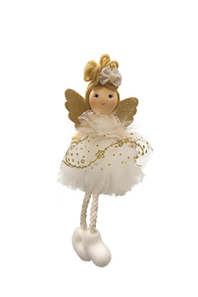 lve Christmas figurine, little angel girl, white, 20 cm
