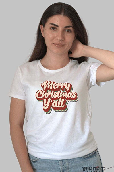 GILDAN Tricou De Craciun Merry Christmas Y All Dama