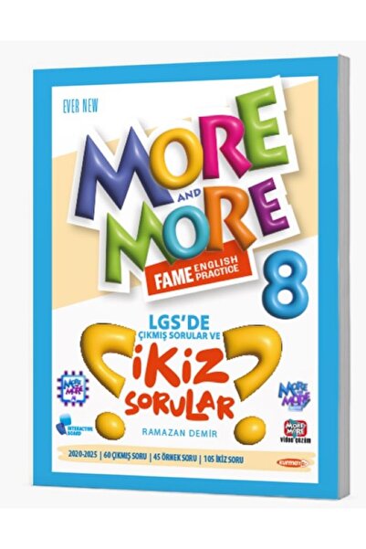 Kurmay Yayınevi KURMAY YAYINLARI 8.SINIF MORE&MORE LGS DE ÇIKMIS VE IKIZ SORU...