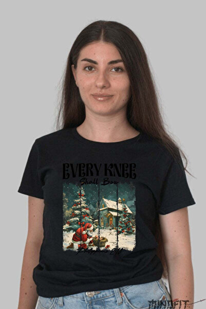 GILDAN Tricou De Craciun Every Knee Shall Bow Dama