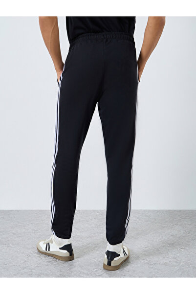 Styli Men Black Striped Joggers