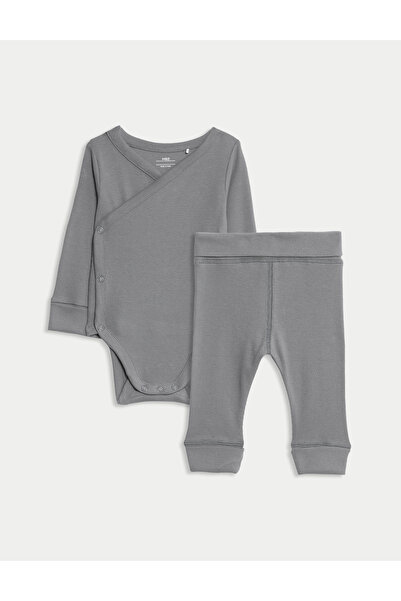 Marks & Spencer Pamuk Karışımlı 2 Parça Takım (0-3 Yaş)
