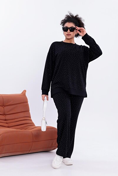 Siyezen Plus Size Sparkling Stone Modal Fabric Comfortable Set