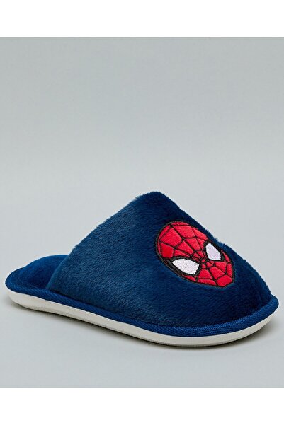 R&B شبشب غرفة نوم سبايدرمان للأولاد باللون الأزرق الداكن