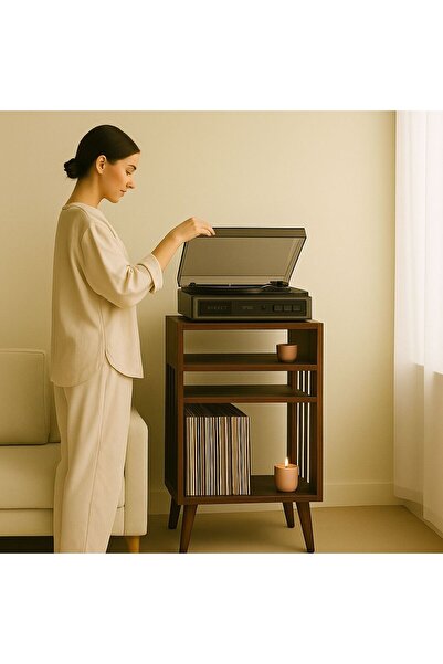 ka tasarım VinylWood Console | Pikap Konsolu Huş Ağacı Ahşap (ELEKTRONİKLER D...