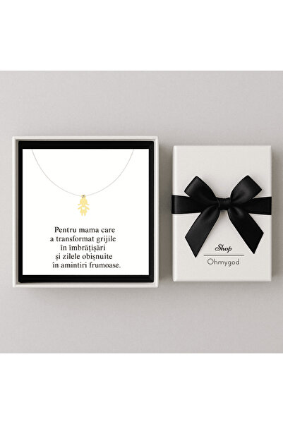 ohmygod jewelry Colier din argint 925 placat cu aur de 18k - Cadou pentru mamă (de la fiică)